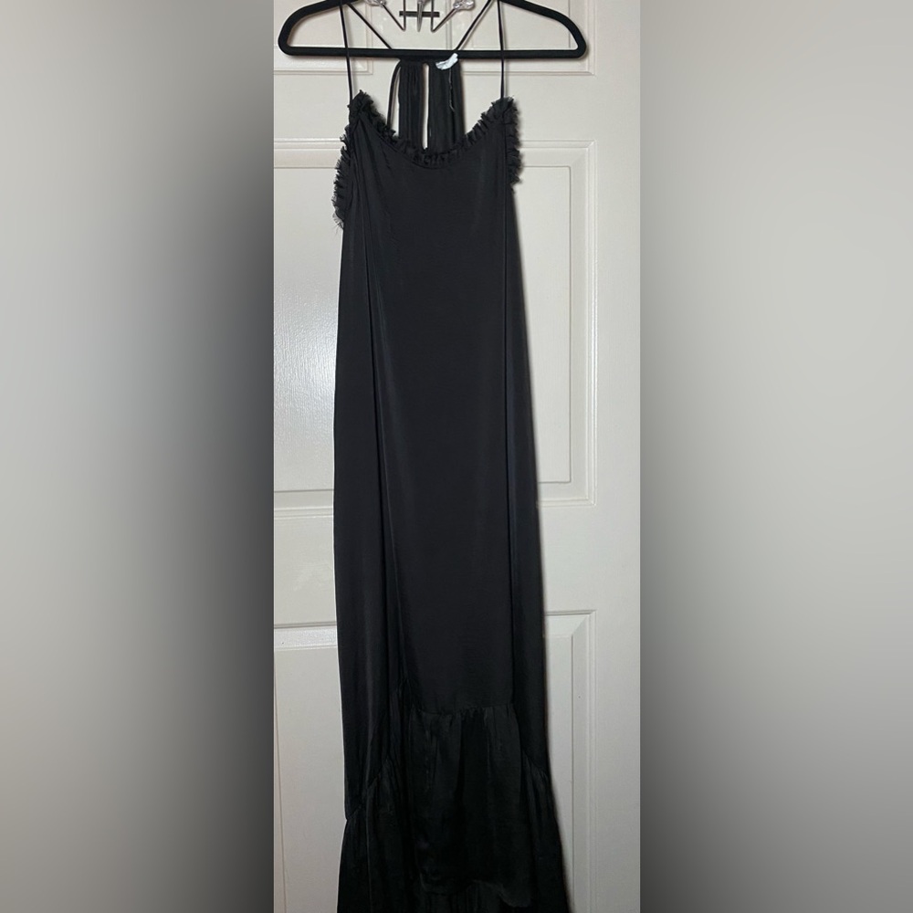 Flawless Maxi Black Spaghetti Strap‎ Dress L